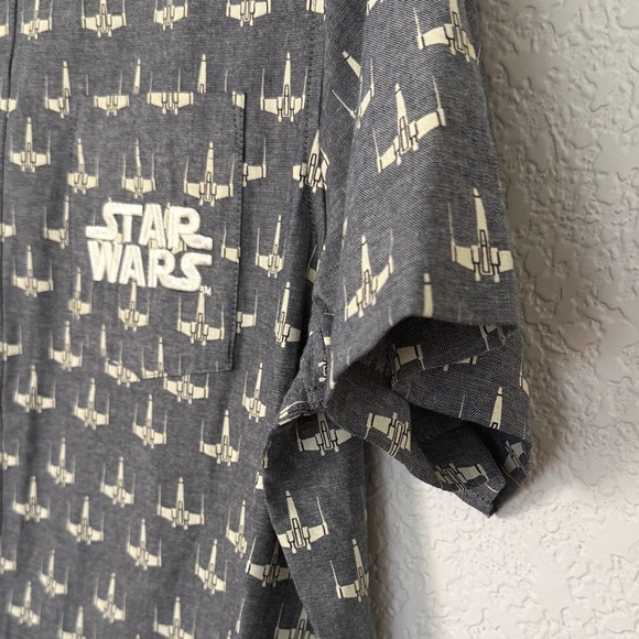 Star Wars X Wing Starfighter Button Down Shirt - Picture 12 of 16